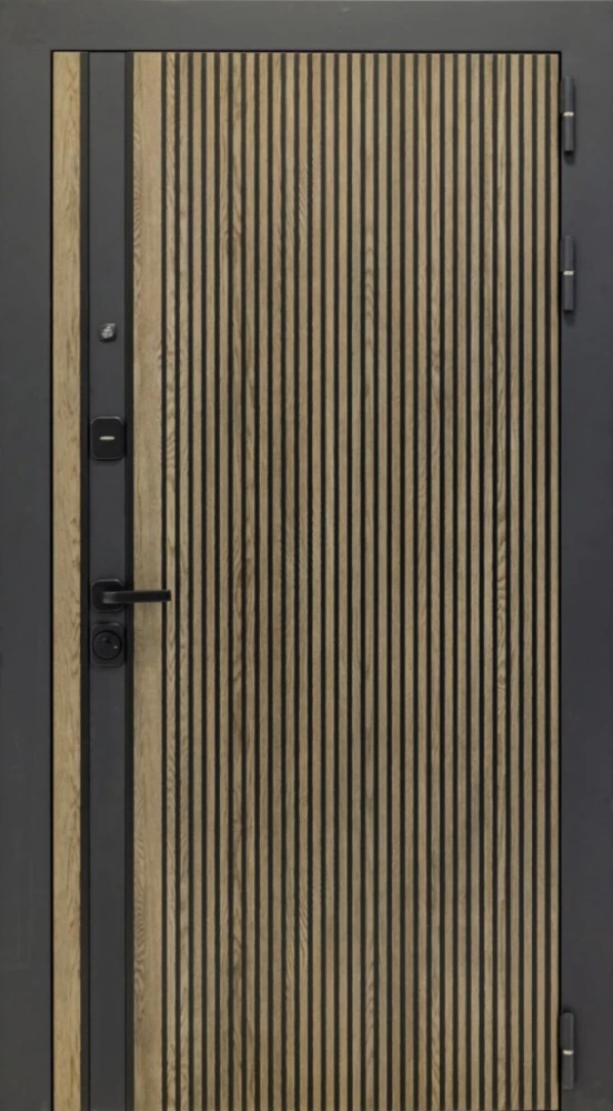 Входная дверь ДвериПРО Rosna ФЛ-259 (10мм, дуб с пилением) DPRO200179 внешняя сторона